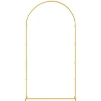 vidaXL Pergola Hochzeitsbogen Gold 100 x 39 x 200 cm Stahl, (1-tlg)