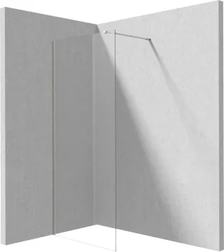 Neuesbad WALK-IN Dusche Wand, Chrom 120 CM NB1DEKTJ032P1