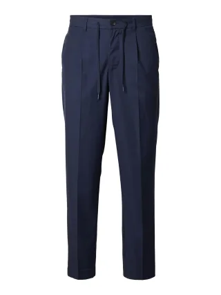 SELECTED MEN - SLM190-REG TAPERED LEROY PLEAT PANT NOOS Sky Captain - Gr. - XL