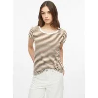 s.Oliver Kurzarmshirt T-Shirt Gestreiftes Rundhalsshirt aus Baumwolle