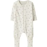 Name It Schlafanzug NBFNIGHTSUIT ZIP FF JET RAINBOW NOOS aus Baumwolle, bequeme Passform, mit Reißverschluss und Kinnschutz