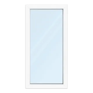 Fenster 70x140 cm, Kunststoff Profil aluplast IDEAL® 4000, Weiß, 700x1400 mm, einteilig festverglast, 2-fach Verglasung, individuell konfigurieren