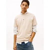Tommy Jeans T-Shirt TJM REGULAR LINEAR LOGO EXT Rundhals, Regular Fit