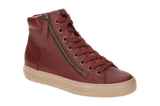 Paul Green Damen Stiefeletten 4024-31 PG 4024 Rot Wine Sportliche Mid-Sneaker...
