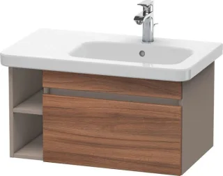 Duravit DuraStyle Waschtischunterbau wandhängend Nussbaum & Basalt Matt 730x448x398 mm - DS639307943 DS639307943