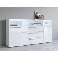 OTTO home Sideboard India,Breite 182cm moderne Anrichte 2Türen,3 Schubladen, Kombikommode, Kommode viel Stauraum, Einlegeböden verstellbar,ohne Beleuchtung