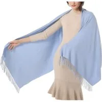 Zaewry Modeschal Hochzeit Stola für Abendkleider mit Quasten leichter Damenschal, Weich Wraps Fransen Schals Für alle Jahreszeiten