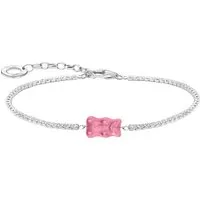 THOMAS SABO Armband THOMAS SABO x HARIBO: Tennisarmband mit Goldbär, mit Zirkonia (synth), Kristallglas