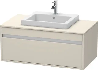 Duravit Ketho Konsolenwaschtischunterbau wandhängend Taupe Matt 1000x550x426 mm - KT679509191 KT679509191
