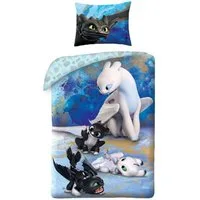 DreamWorks Bettwäsche Drachenzähmen leicht gemacht Bettwäsche Set 140 × 200 cm + 70 × 90 cm, 2 teilig