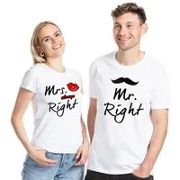 Youth Designz T-Shirt Mr. Right & Mrs. Always Right Partner T-Shirt für Pärchen
