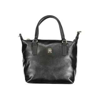 Julia Kleine Tasche Schwarze Nylon-Handtasche