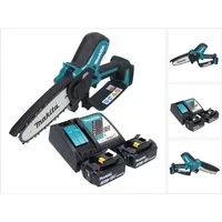 Makita Akku-Kettensäge DUC 150 RF2 Akku Kettensäge 18 V 15 cm Brushless + 2x Akku 3,0 Ah