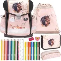 Belmil Schulranzen Set Classy 10-teilig 2025 Mädchen Horse Chestnut