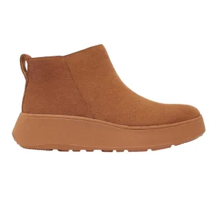 FitFlop - "Mode" Stiefeletten für Damen, Wildleder, flach geformter Absatz (Hellbraun)