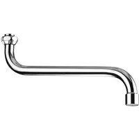 CORNAT Auslaufventil Cornat Rohrauslauf S-Form 25 cm verchromt