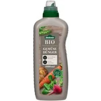 Dehner Gartendünger Bio Gemüsedünger, hochwertiger NK-Dünger, 1 l, für ca. 150 l, 150 l Gießwasser, Flüssigdünger, organisch mit Spurennährstoffen