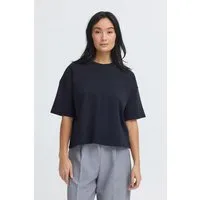 OXMO Rundhalsshirt OXNSandy Cropped Boxy T-Shirt