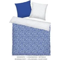 TOM TAILOR HOME Bettwäsche ORGANIC LEAVES in Gr. 135x200cm, 155x220cm oder 200x220cm, Renforcé, 3 teilig, new bedroom, mit farbigem Markenreißverschluss