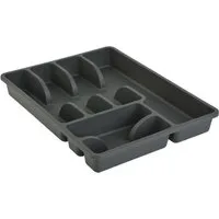 Engelland Besteckkasten Besteckeinsatz für Schubladen 30 cm (Vorteils-Set, 1 St., 38 x 29 x 5 cm), BPA-frei, robuster PP-Kunststoff, für alle handelsüblichen Schubladen