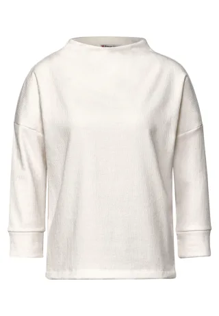 Street One - Strukturshirt lucid white - Gr. - 36