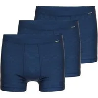 Ammann Retro Boxer 3er Pack Jeans Feinripp (Spar-Set, 3-St) Retro Short / Pant - Baumwolle - mit Eingriff - Atmungsaktiv