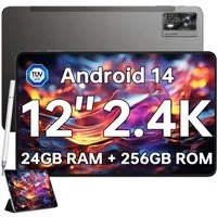 OUKITEL OT5S 24GB RAM + 256GB ROM, Dual-SIM 4G LTE inkl. Stift und Schutzhülle Tablet (12", 256 GB, Android 14, 4G LTE, 12 Zoll 2,4K Display, 8250mAh Akku, 16MP Kamera, Android 14)