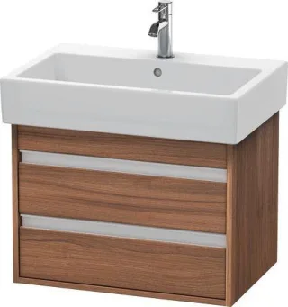Duravit Ketho Waschtischunterbau wandhängend Nussbaum Matt 650x440x480 mm - KT662407979 KT662407979