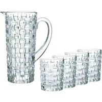 Nachtmann Gläser-Set Bossa Nova Becher- und Krug-Set 5er Set, 5-tlg., Kristallglas