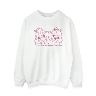 Disney - "Chip 'n' Dale Nuts About You" Sweatshirt für Damen (Weiß)