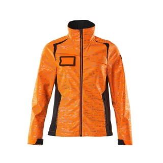 MASCOT Damen Softshell Jacke ACCELERATE SAFE Hi-vis Orange / Schwarzblau 3XL - 19212-291-14010-3XL