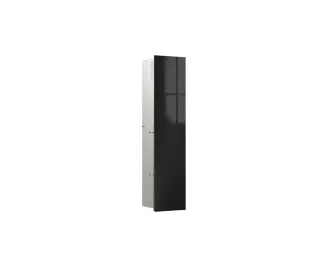 emco WC-Modul asis pure mit Glasfront Türanschlag rechts, Unterputz, 1-türig 730mm, schwarz, 9755275 975527511