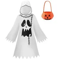 Coonoor Kostüm Geister Kostüm Kinder, Gespenst Kostüm für Mädchen Jungen, mit Kapuze, Baby Kleinkinder, Halloween Kinder Geist Kostüm
