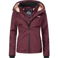 Marikoo Outdoorjacke Erdbeere sportliche Funktionsjacke mit Kapuze