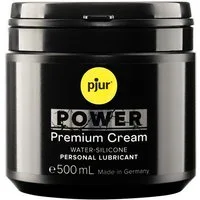 pjur Gleitgel 10300, Power Cream - 500ml -, Speziell für die Verwendung im Analbereich - Made in Germany