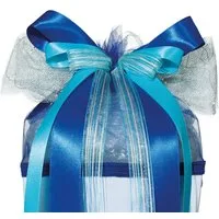 Roth Ideen Schultüte Roth Schultüten LED-Schleife BLUE STAR ca. 50 x 23 cm