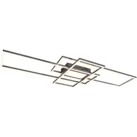 meineWunschleuchte LED Deckenleuchte, Dimmfunktion, LED fest integriert, Warmweiß, große flache Deckenbeleuchtung dimmbar über Schalter, Breite 105cm