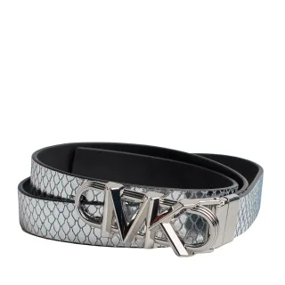 Dünner, wendbarer Damengürtel aus Metallic-Leder 558992