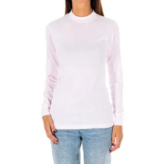 Langärmeliges T-Shirt mit halbhohem Kragen 1625-M Damen
