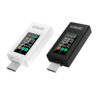 KEWEISI KWS-1902L Type-C Tester 4-30V 0-8A Power Meter USB Fast Charging Monitor Bidirectional Testing TFT Display High