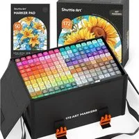 LuxusKollektion Marker Alkoholmarker 171 Bunt Doppelseitig Stifte Blender Etui 172