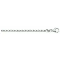 Adelia´s Kette ohne Anhänger Flachpanzerkette Halskette 925 Silber, Silberkette