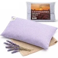 Korn & Kern Manufaktur Lavendelkissen 20x30 cm Duftkissen, 200 g Lavendel, 100 % Baumwolle, Aromakissen, 1-tlg., Natürliches Duftkissen - Entspannende Wirkung