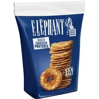 ELEPHANT Knabberei, Alka Elephant Baked Squeezed Pretzels Sea Salt Laugengebäck 80g