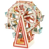 partydeco Küchenregal, Aufsteller Riesenrad 48x50cm drehbarer Snackständer mit 8 Kabinen Bunt