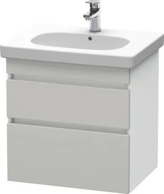 Duravit DuraStyle Waschtischunterbau wandhängend Betongrau & Weiß Matt 600x453x610 mm - DS648300718 DS648300718