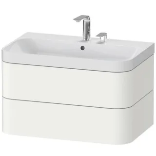 Duravit Happy D.2 Plus c-shaped Set wandhängend Weiß 775x490x480 mm - HP4347E8484 HP4347E8484