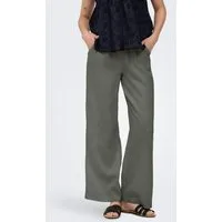 ONLY Schlupfhose ONLBRUXELLES MW LIN BL TIE PANT PNT NOOS Sommerhose mit Leinen