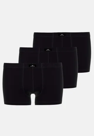 götzburg bodywear - GÖTZBURG Herren Pants uni 3er Pack black - Gr. - 7