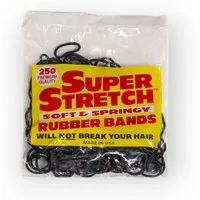 HC Haarband Gummiband Super Stretch 250 Stück, Packung, 1-tlg., Elastisch, für alle Haartypen geeignet